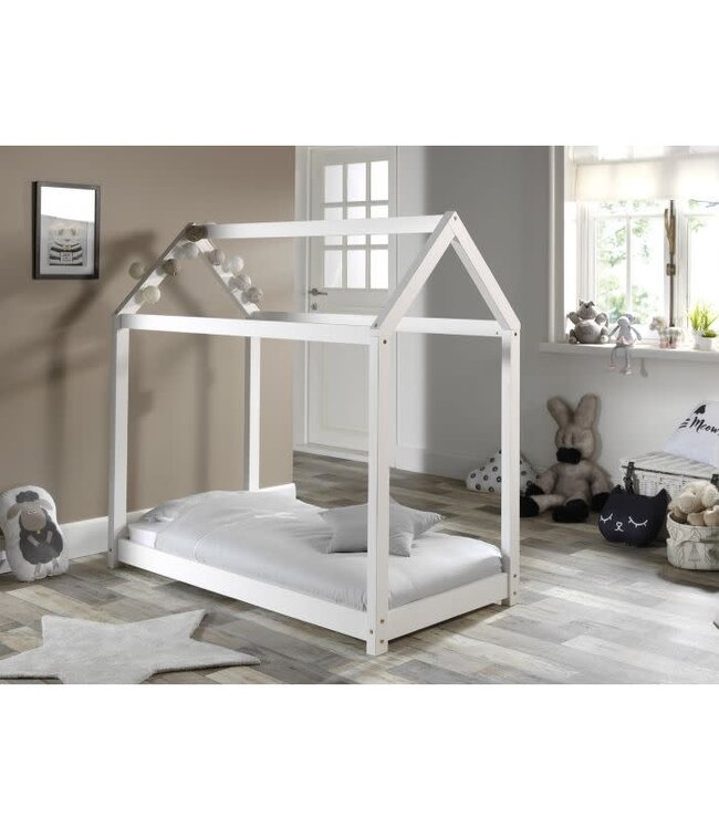 JAXX Jaxx - Cabane Bed 70X140 Cm Wit (Lattenbodem Inbegrepen)