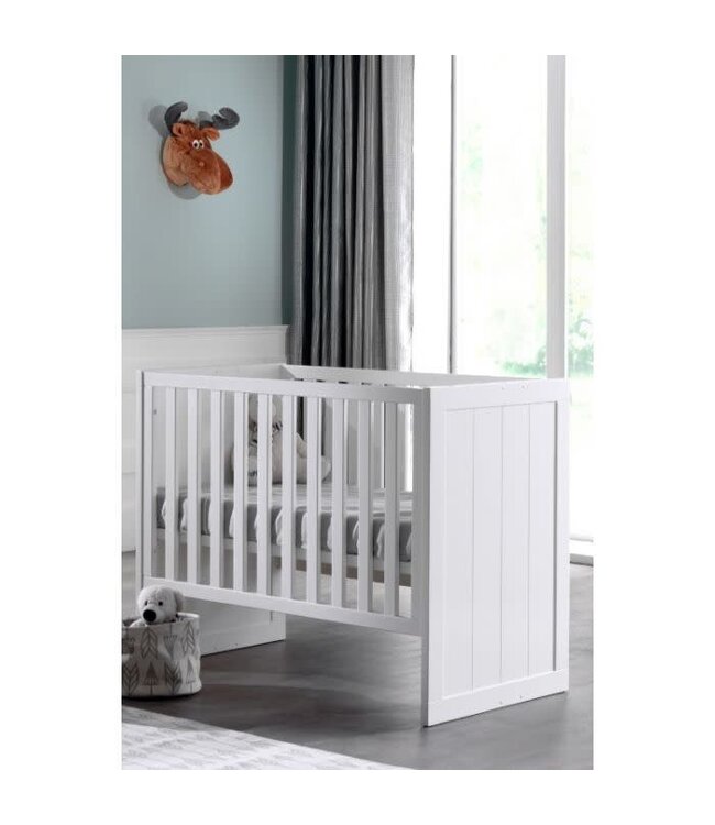 JAXX Jaxx - Erik Babybed Wit (Lattenbodem Inbegrepen)