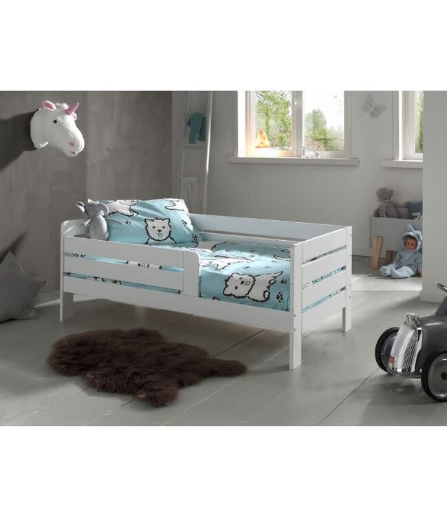 JAXX Jaxx - Peuterbed 71 - 70X140 Cm Wit (Lattenbodem Inbegrepen)