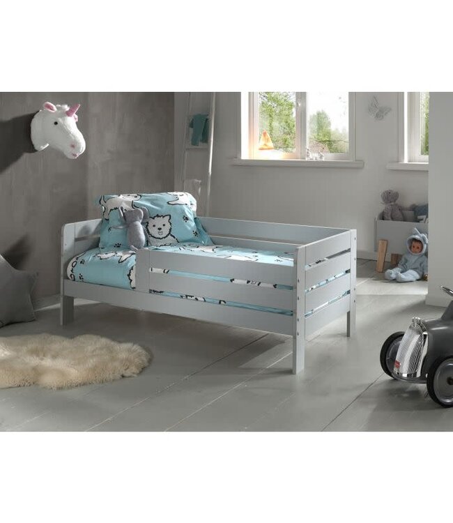 JAXX Jaxx - Peuterbed 71 - 70X140 Cm Grijs (Lattenbodem Inbegrepen)