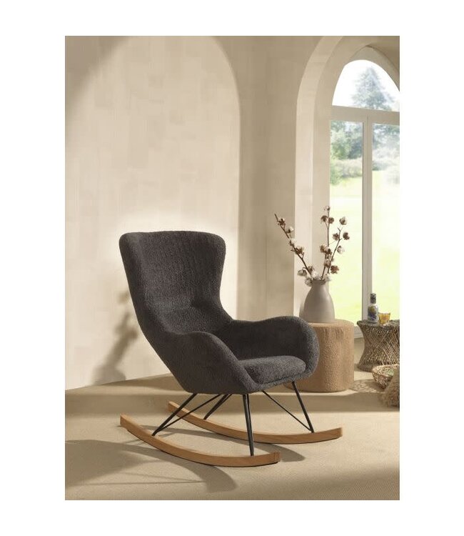 JAXX Jaxx - Rocky Schommelstoel Boucle Antraciet