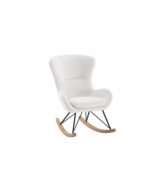 JAXX Jaxx - Rocky Schommelstoel Boucle Wit