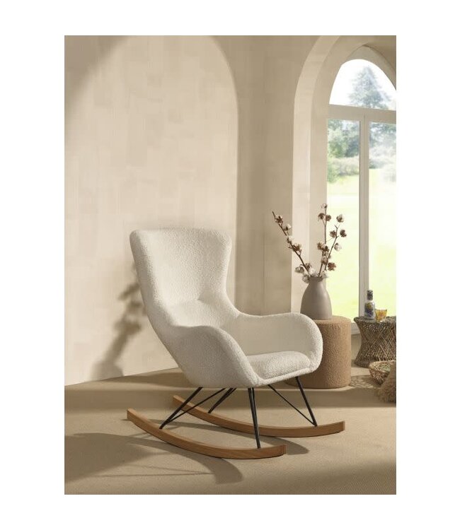 JAXX Jaxx - Rocky Schommelstoel Boucle Wit