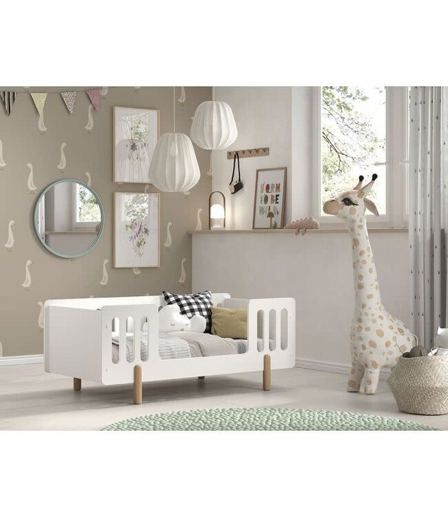 JAXX Jaxx - Smile Peuterbed 70X140 Cm Wit (Lattenbodem Inbegrepen)