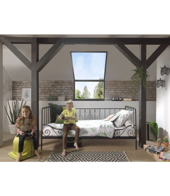 VIPACK VIPACK - ALICE KAJUITBED ZWART 90X200 CM