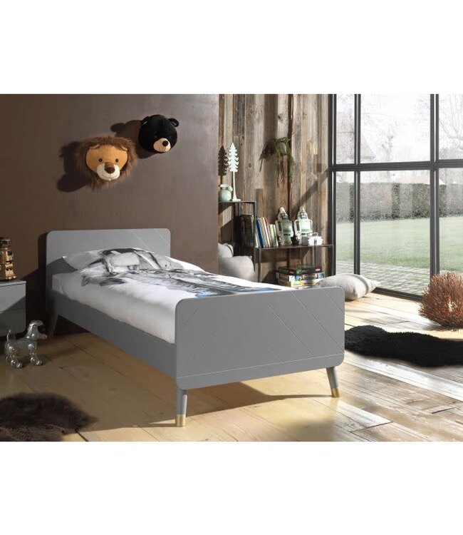 VIPACK VIPACK - BILLY BED TIMELESS GREY 90x200 CM