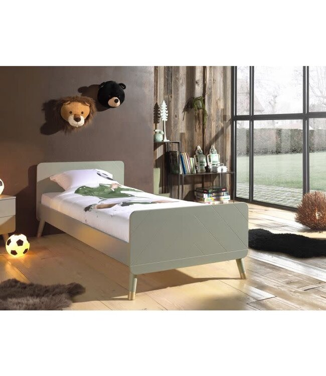 VIPACK VIPACK - BILLY BED OLIVE GREEN 90x200 CM