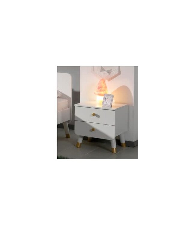 VIPACK VIPACK - BILLY NACHTTAFEL SATIN WHITE