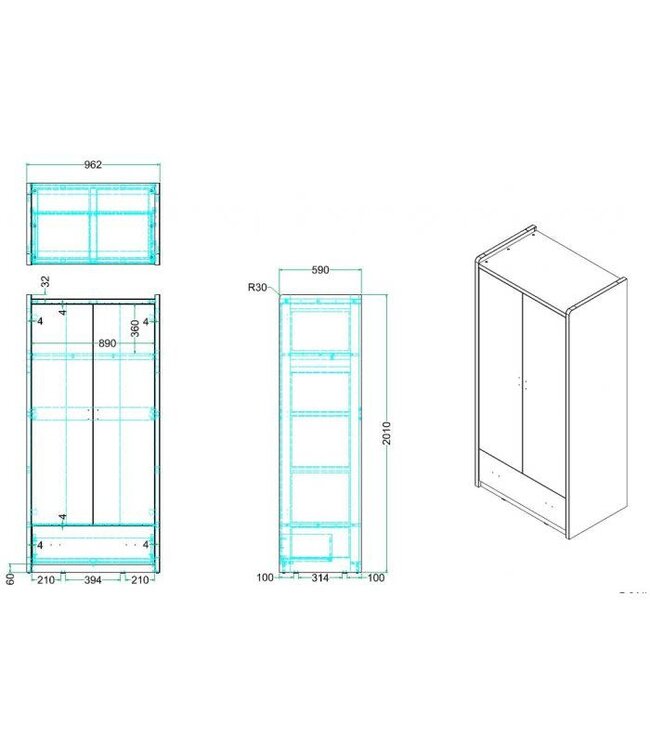 VIPACK VIPACK - BONNY 2 D KAST SILVER