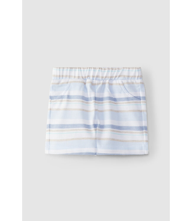 Laranjinha Laranjinha - Short streepjes - blauw/beige