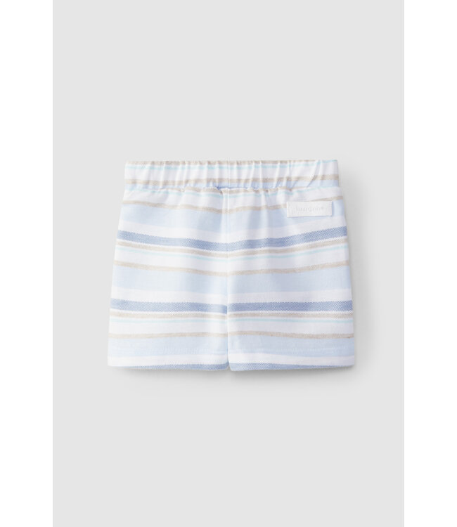 Laranjinha Laranjinha - Short streepjes - blauw/beige