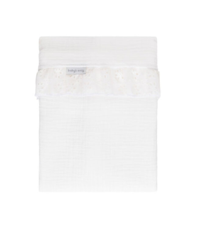 Baby's Only Baby's Only - Wieglaken Calm wit - met ruffle