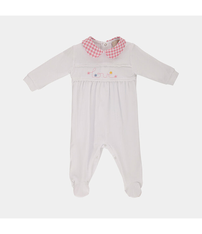 Lalalu Lalalu - Babypakje Jersey - wit/roze