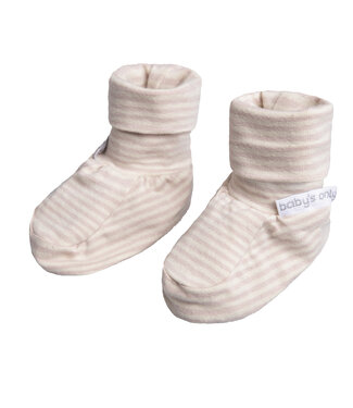 Baby's Only Baby's Only - Slofjes Stripe oud roze