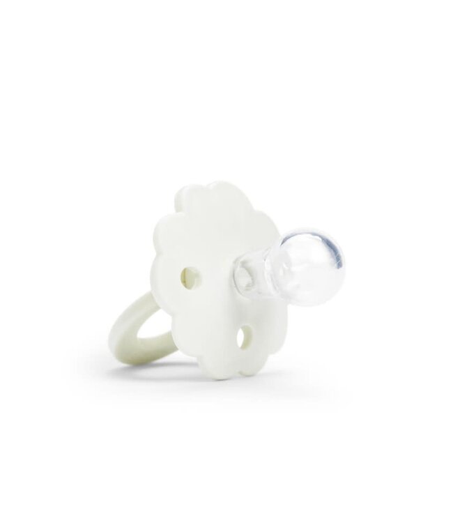 Elodie Elodie - Binky Bloom 3m+ Silicone Vanilla White