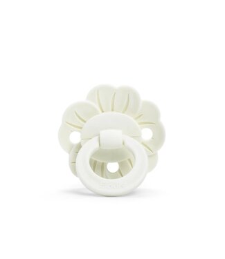 Elodie Elodie - Binky Bloom 3m+ Silicone Vanilla White
