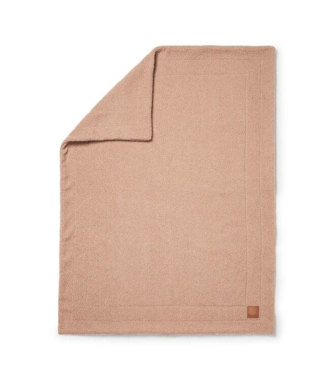 Elodie Elodie - Pearl Velvet baby deken  Pink Bouclé
