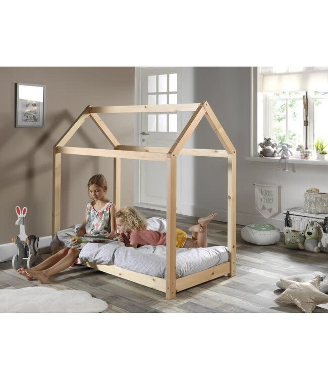 JAXX Jaxx - Cabane Bed 70X140 Cm Natuur (Lattenbodem Inbegrepen)