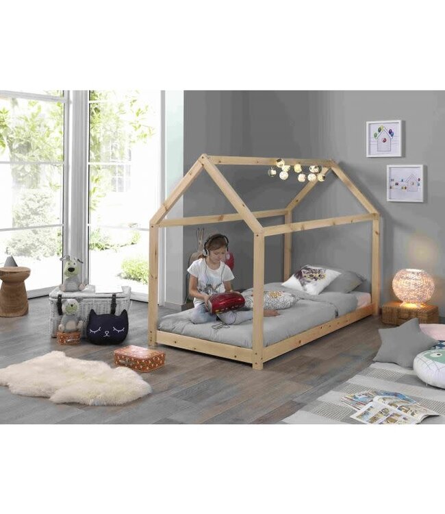 VIPACK VIPACK - CABANE BED 90X200 CM NATUUR