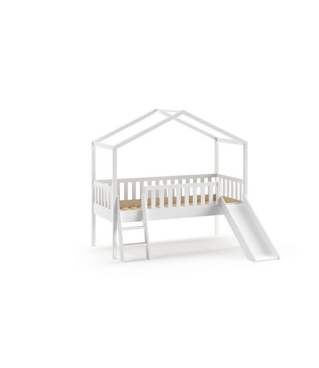 VIPACK VIPACK - DALLAS HUISBED LADDER+GLIJBAAN WIT