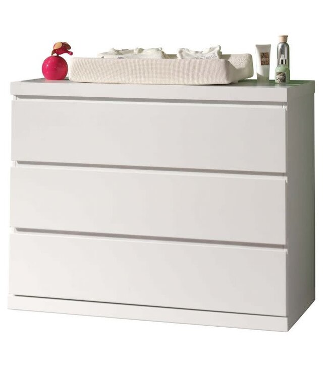 VIPACK VIPACK - LARA KOMMODE 3 LADEN WIT
