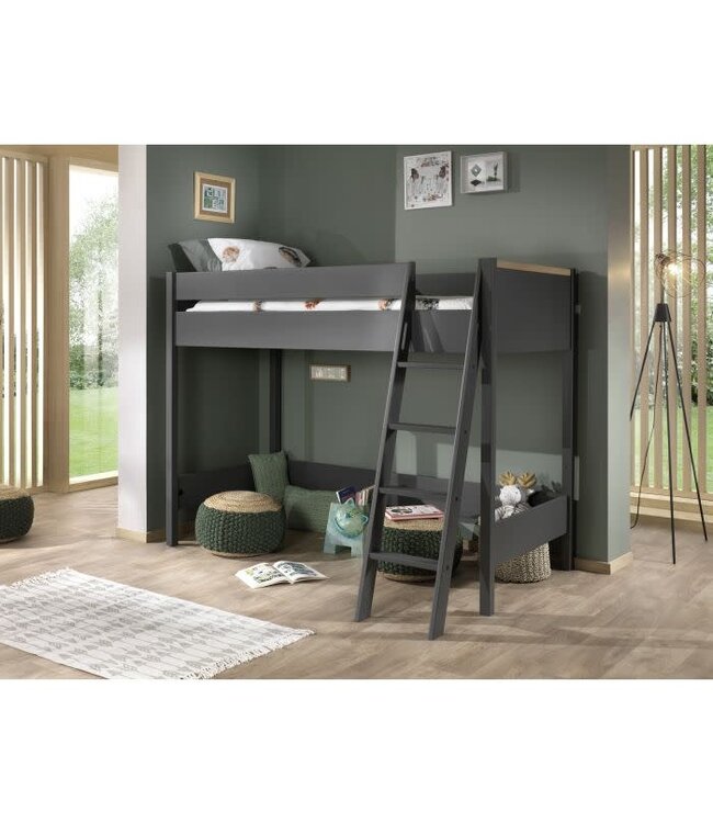 VIPACK VIPACK - LONDON HOOGSLAPER ANTRACIET