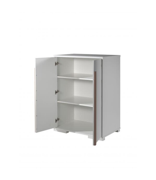 VIPACK VIPACK - LONDON 2-DEURSKAST MET LEGPLANKEN WIT