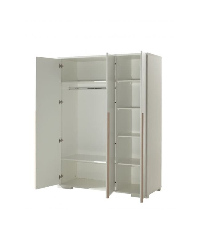 VIPACK VIPACK - LONDON 3-DEURS KLEERKAST WIT