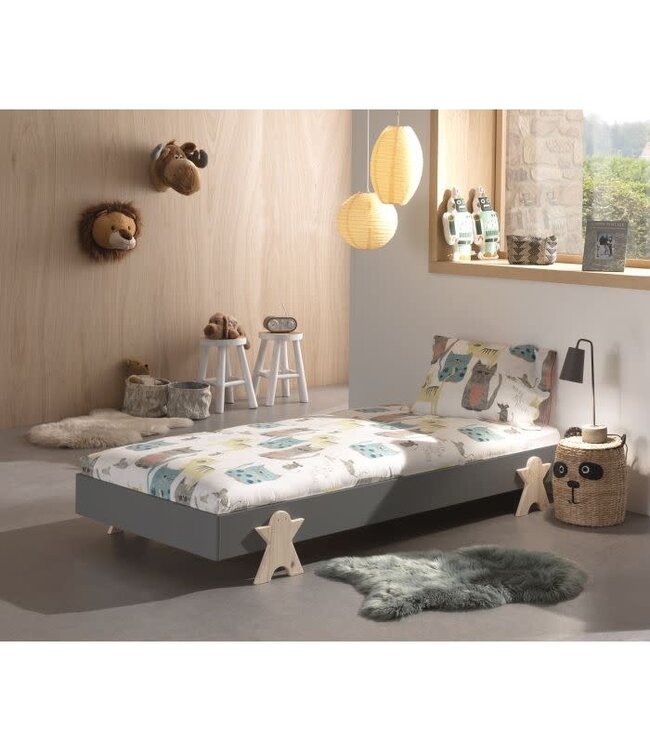 VIPACK VIPACK - MODULO BED SMILEY GRIJS