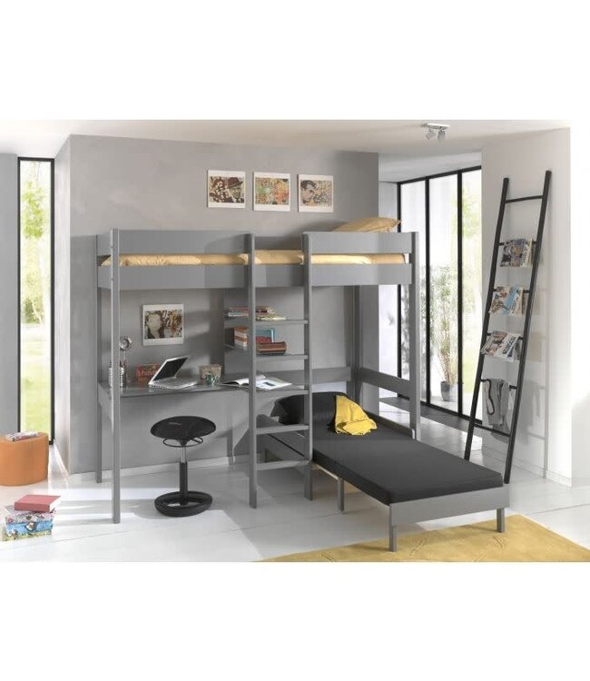 VIPACK VIPACK - HOOGSLAPER MET ZETELBED GRIJS