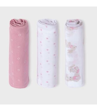 Mayoral Mayoral - Hydrofiele doeken 3 stuks - Roze