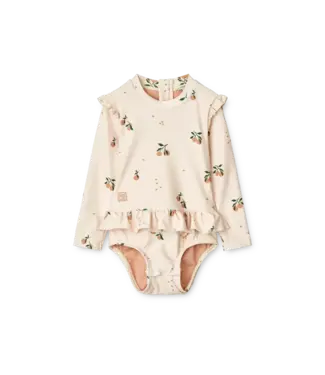 Liewood Liewood - Sille Baby Printed Swimsuit - Peach / Sea shell