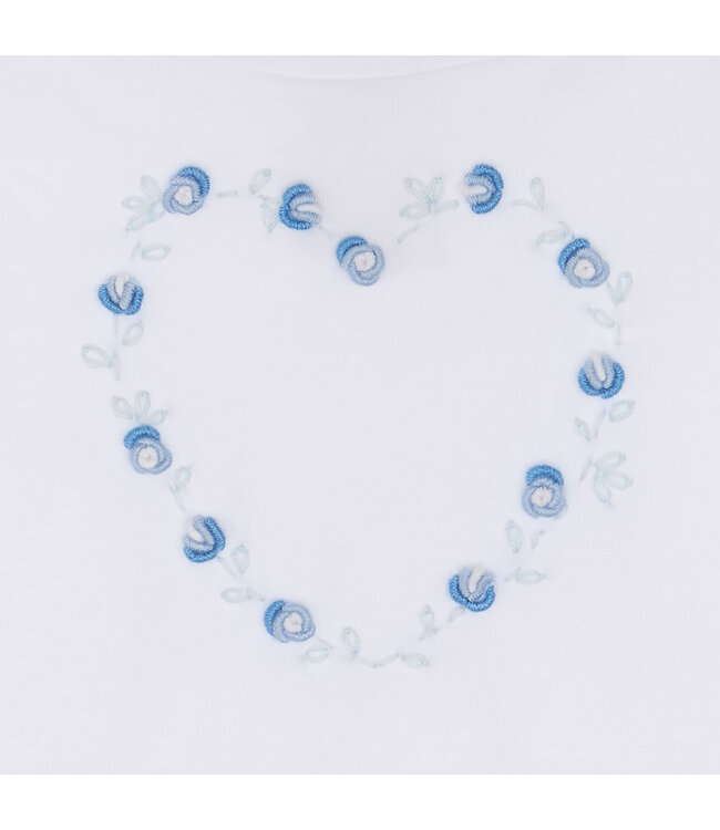 Malvi Malvi - Jersey t-shirt with heart embroidery - White