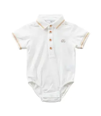 Natini Natini - Polo Body Pierre - White-Beige