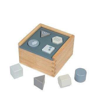 Label Label Label Label - Shape Sorting Box - Blue