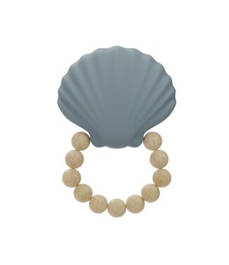 Label Label Label Label - Silicone - Teether - Shell -  Blue