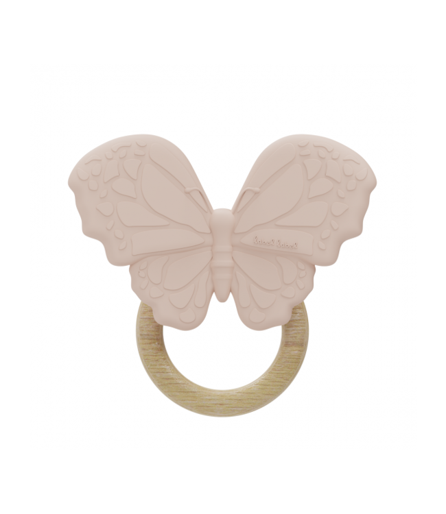 Label Label Label Label - Silicone - Teether - Butterfly - Pink