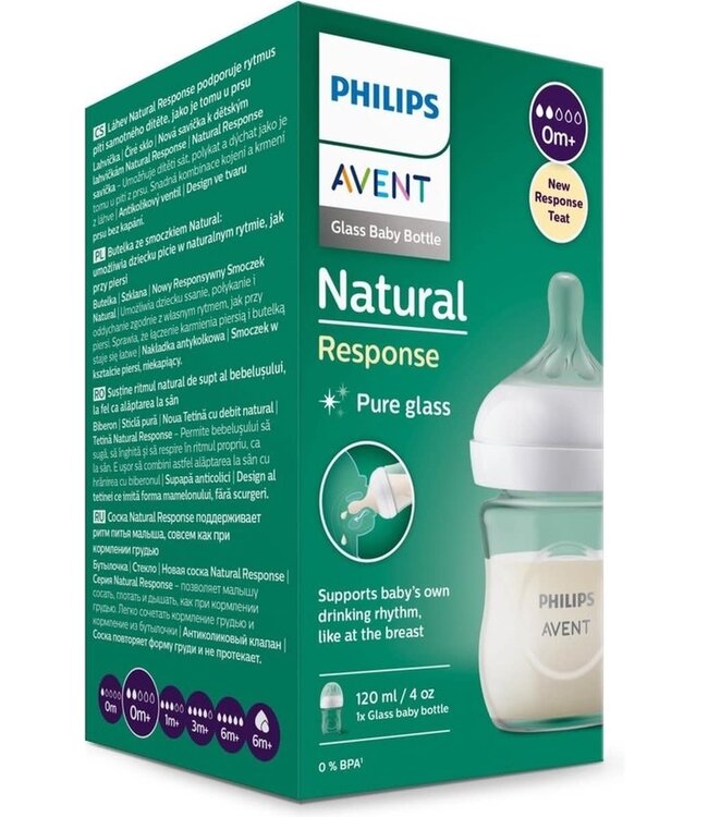 Philips-Avent Philips-Avent - Natural 3.0 zuigfles 120 ml Glas