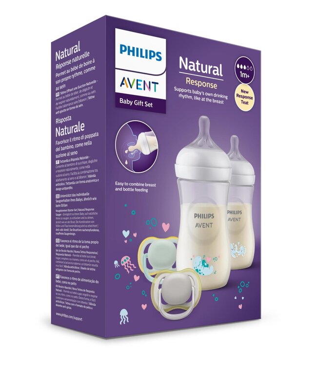 Philips-Avent Philips-Avent - Natural 3.0 starterset 2x fles Deco