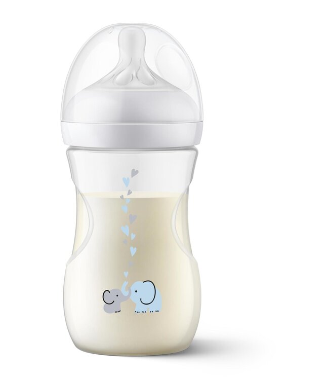 Philips-Avent Philips-Avent - Natural 3.0 Airfree zuigfles 260 ml Olifant