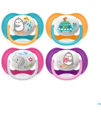 Philips-Avent Philips-Avent - Fopspeen +6M Air Animals Mix Turtle