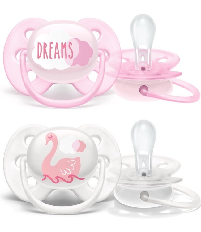 Philips-Avent Philips-Avent - Fopspeen +0M Soft Deco Girl