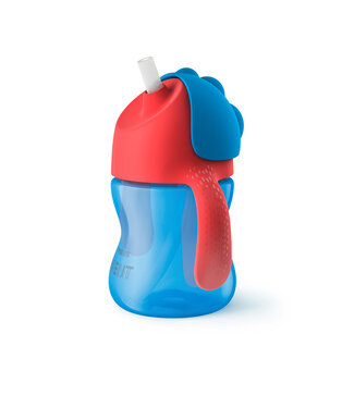 Philips-Avent Philips-Avent - Beker met rietje 200ml Boy Blauw