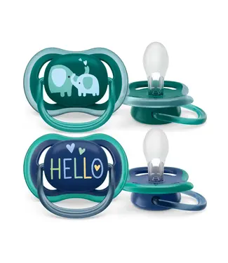 Philips-Avent Philips-Avent - Fopspeen +18M Ultra Air Olifant/Hallo