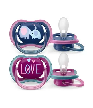 Philips-Avent Philips-Avent - Fopspeen +18M Ultra Air Olifant/Love