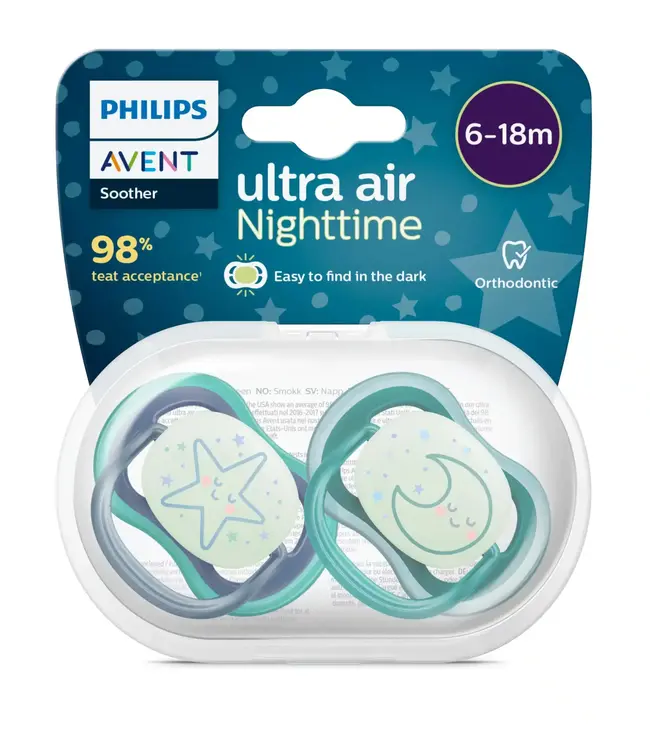 Philips-Avent Philips-Avent - Fopspeen +6M Air Night mix