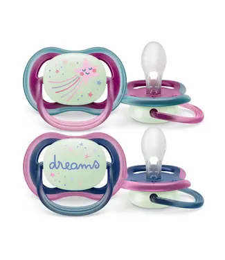 Philips-Avent Philips-Avent - Fopspeen +6M Air Night Ster/Droom