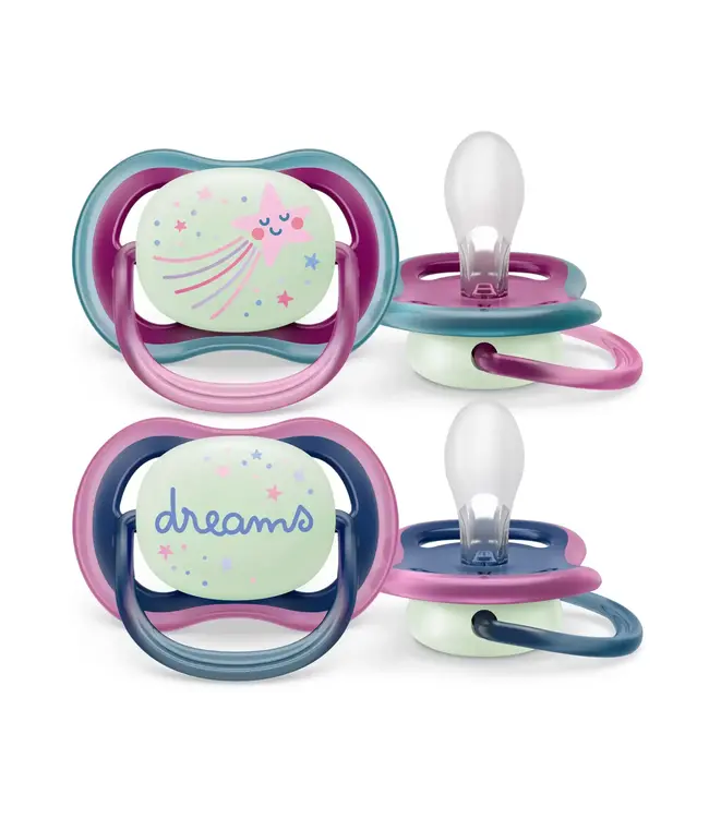 Philips-Avent Philips-Avent - Fopspeen +6M Air Night Ster/Droom