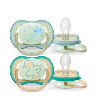 Philips-Avent Philips-Avent - Fopspeen +0M Air Night Ster/Uil