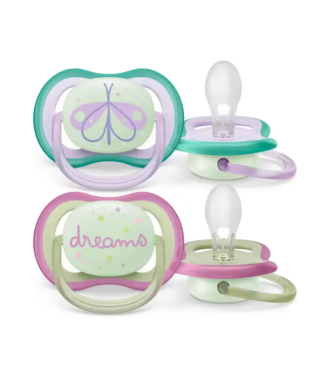 Philips-Avent Philips-Avent - Fopspeen +0M Air Night Vuurvlieg/Droom